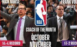 "Raptors" ir "Lakers" strategai - NBA spalio ir lapkričio treneriai