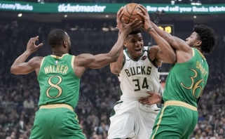 Puikus K.Walkerio pasirodymas neišgelbėjo "Celtics" mūšyje su lydere "Bucks" (rezultatai)