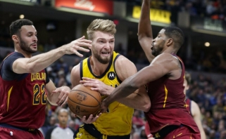 Atkovotų kamuolių rekordą pagerinęs D.Sabonis vedė "Pacers" į antrą pergalę