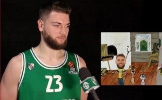 #60SecondsWithZalgiris. Žaibiški M.Gebeno atsakymai – nuo serialų iki K.Bryanto