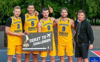 Jokubaičio akivaizdoje – "Sūduvos-Mantingos" triumfas Lietuvos 3x3 lygos etape