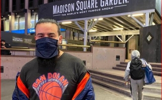 "Knicks" sirgalius buvo išvarytas iš arenos už užrašą "Užbaninkit Dolaną"
