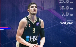 M.Kumpys - NKL pirmojo mėnesio MVP