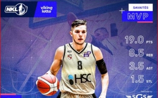 Paskutinis NKL reguliariojo sezono MVP – Kumpys, penketuke – ir Darjušas