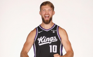 Visiškai sveikas pasirodęs Sabonis gyrė "Kings" naujokus: būsime tarp NBA elito