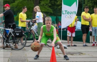 Olimpinėje dienoje Šiauliuose - ir krepšinio pramogos