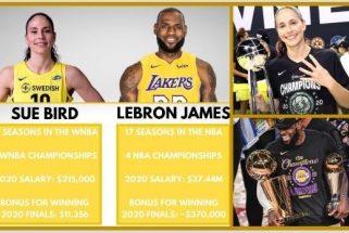 LeBrono atlyginimas 174 kartus didesnis už ryškiausios WNBA žvaigždės