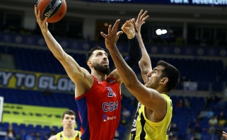 Beviltiškai atrodžiusi "Fenerbahče" stebėjo Clyburno šou, CSKA - finalo ketverte